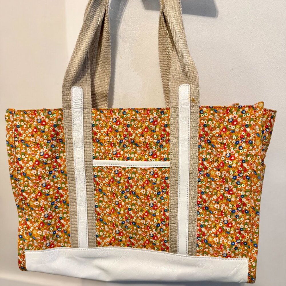 Tory Burch Printed Canvas Tote - Sprinkled Flowers - Picture 2 of 5